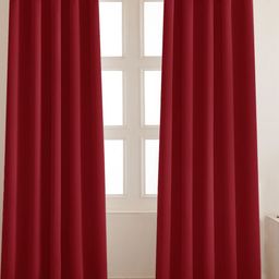 HOMEMONDE Maroon Set of 2 Black Out Door Curtain-picture-28