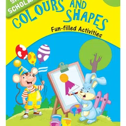 om books international Pre School Smart Scholars Colours & Shapes Fun Filled Activities Book - English-picture-25