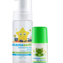 Mamaearth Baby Foaming Facewash with Aloe Vera and Coconut Extract - 150 ml & After Bite Roll On For Rashes And Mosquito Bites - 40 ml-image-24