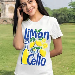 SZN Women White Round Neck Short Sleeves Causal Cotton Tshirts-picture-23