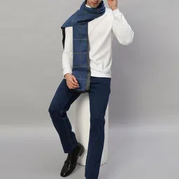 HANDICRAFT PALACE Men Checked Merino Wool Mufflers image 2