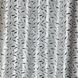 GEET CREATIONS Mirchi Grey & Blue 2 Pieces Printed Room Darkening Window Curtain image 4