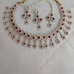 Gyaan Jewels Gold-Plated Stone Studded Jewellery Set image 1