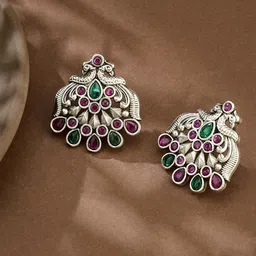Fabindia Contemporary Jadau Studs Earrings-picture-25