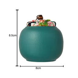 Myntra Elegant Homes Teal & Teal 1 pieces Jar Candle image 5