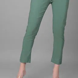 Comfort Lady Women Solid Mid-Rise Casual Regular Trouser-image-72