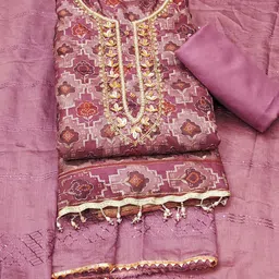 KALINI Embroidered Organza Unstitched Dress Material-picture-31