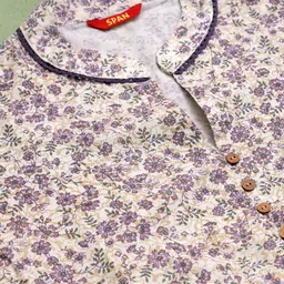 Span Women Floral Printed Regular Kurta with Palazzos image 3