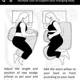 PILLOW TREE Grey Fibre Filled Faux Velvet Maternity Pillow image 2