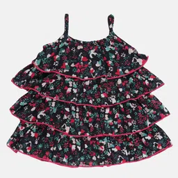 YOUNG BIRDS Floral Print Chiffon A-Line Dress-image-30