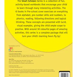 om books international Pre School Smart Scholars Colours & Shapes Fun Filled Activities Book - English image 2
