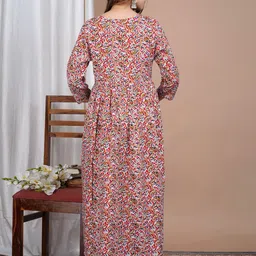 BAESD Ethnic Motifs Print Maternity Fit & Flare Dress image 5