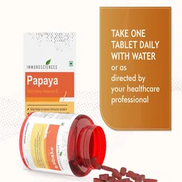 Immunosciences Papaya Tablets With Vitamin E - 60 Tablets image 5