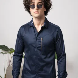ABKASA Men Classic Slim Fit Opaque Casual Shirt-picture-38