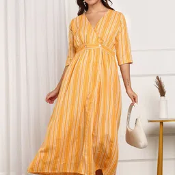 Tzelynn Striped A-Line Maxi Dress-picture-26