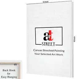 Myntra Elegant Homes Gold-Toned & White 1 Piece Canvas Religious Wall Paintings image 5