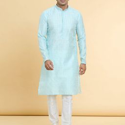 Arihant Rai Sinha Men Printed Regular Thread Work Kurta with Trousers-picture-10