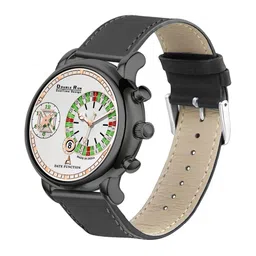 DOUBLERUN Men Dial & Leather Textured Straps Analogue Multi Function Watch H05N19091-picture-12