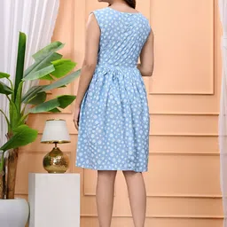 ASHISH PRINT Women Viscose Rayon Fit & Flare Dresses image 4