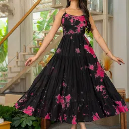 all about you Tie and Dye Dyed Fit & Flare Midi Dress-image-74