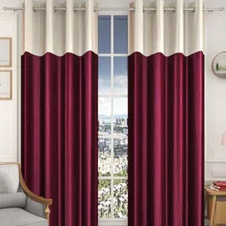 Galaxy Home Decor Purple Set of 2 Door Curtain-picture-23