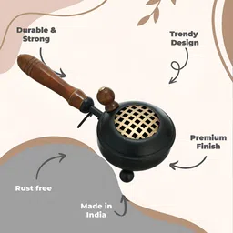 Homspurts Black Tejasvi Dhoopdaan Pooja Essentials image 4