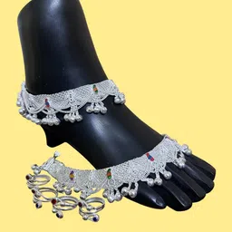 sonu select Alloy Silver Silver Jewellery Set (Pack of 1)-picture-6