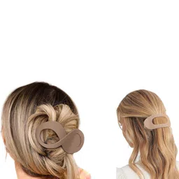 DIVASTRI Women Set of 2 Assorted Matte Finish Claw Clips image 4