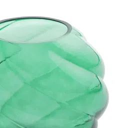 Pure Home and Living Green Swirl Textured Glass Vase image 5