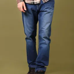 V-Mart Men Regular Fit Light Fade Cotton Jeans-picture-10