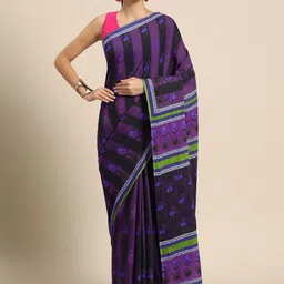 BUTA BUTI Floral Pure Cotton Saree image 1