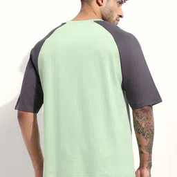 Difference Of Opinion Mens Oversized Raglan Embroidery Tshirt image 5