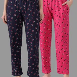 Women Pack Of 2 Relaxed-Fit Casual Wear Lounge Pants/Pyjama-image-78