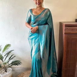 Areca Designer Woven Design Zari Pure Silk Banarasi Saree-image-45