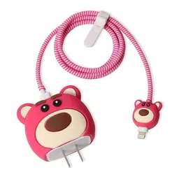 AUGEN Unisex Quirky 3D Design Silicone Protective Case for 20W iPhone USB-C Power image 1