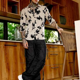 Campus Sutra Men Comfort Floral Casual Shirt-picture-27
