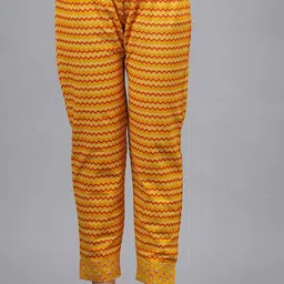 Jyoti Women Ethnic Motifs Printed Regular Thread Work Pure Cotton Kurta with Trousers & With Dupatta image 2