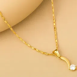 GARNISHA Women Gold-Plated Chilly Drop Pendant with Chain-picture-40