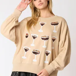 StyleCast Women Printed Round Neck Full Sleeve Sweatshirt-image-87