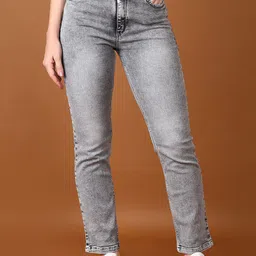 V-Mart Women High-Rise Heavy Fade Jeans image 1
