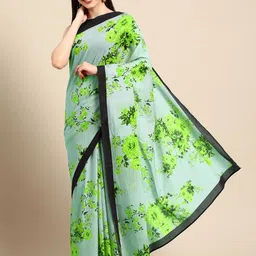 BUTA BUTI Floral Printed Pure Cotton Saree-picture-24