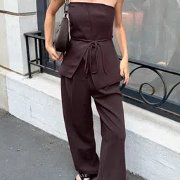 bebe Off Shoulder Top With Trousers-picture-31
