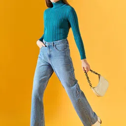 98 Degree North Women Ribbed Pullover-image-37