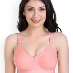 SHYAM SONS FLAIR Women Pack Of 3 Full Coverage Seamed Wireless Non Padded Minimizer Bra image 4