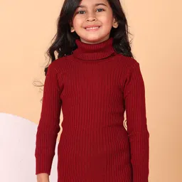 Superminis Girls Ribbed Woollen Pullover-picture-10