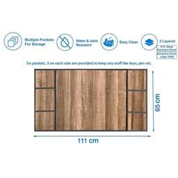 The Furnishing Tree Brown Plastic Refrigerator Cover image 4