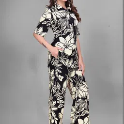 VenderVilla Printed Shirt Collar Shirt With Printed Trousers Co-Ords image 4