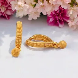 SHREE KRISHNA SHOPPING Gold-Plated Hoop Earrings-picture-24