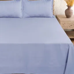 HOMADORN Lavender 300 TC Queen Bedsheet with 2 Pillow Covers image 2