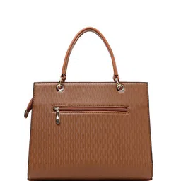 Exotic Women Solid Shopper Leather Satchel Bag image 3
